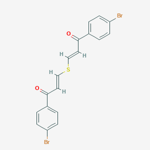 molecular formula C18H12Br2O2S B503198 1-(4-Bromophenyl)-3-{[3-(4-bromophenyl)-3-oxo-1-propenyl]sulfanyl}-2-propen-1-one 