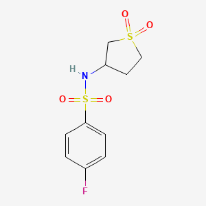 n-(1,1-Dioxidotetrahydrothiophen-3-yl)-4-fluorobenzenesulfonamide