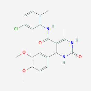 N-(5-chloro-2-methylphenyl)-4-(3,4-dimethoxyphenyl)-6-methyl-2-oxo-3,4-dihydro-1H-pyrimidine-5-carboxamide