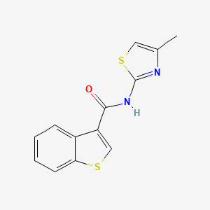 N-(4-METHYL-13-THIAZOL-2-YL)-1-BENZOTHIOPHENE-3-CARBOXAMIDE