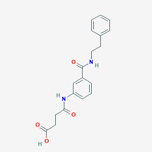 4-oxo-4-[(3-{[(2-phenylethyl)amino]carbonyl}phenyl)amino]butanoic acid