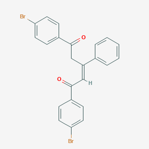 molecular formula C23H16Br2O2 B503206 1,5-Bis(4-bromophenyl)-3-phenyl-2-pentene-1,5-dione CAS No. 1087729-55-2