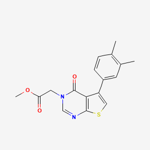 molecular formula C17H16N2O3S B5032077 methyl [5-(3,4-dimethylphenyl)-4-oxothieno[2,3-d]pyrimidin-3(4H)-yl]acetate 