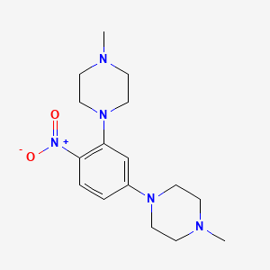 1-METHYL-4-[5-(4-METHYLPIPERAZIN-1-YL)-2-NITROPHENYL]PIPERAZINE