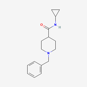 molecular formula C16H22N2O B5032090 1-benzyl-N-cyclopropyl-4-piperidinecarboxamide 