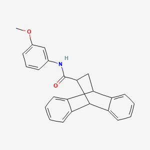 N-(3-methoxyphenyl)tetracyclo[6.6.2.0~2,7~.0~9,14~]hexadeca-2,4,6,9,11,13-hexaene-15-carboxamide