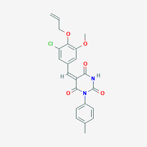 5-[4-(allyloxy)-3-chloro-5-methoxybenzylidene]-1-(4-methylphenyl)-2,4,6(1H,3H,5H)-pyrimidinetrione