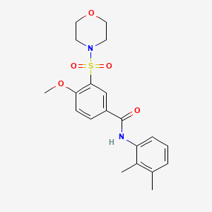 N-(2,3-dimethylphenyl)-4-methoxy-3-(morpholin-4-ylsulfonyl)benzamide