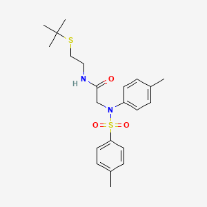 N~1~-[2-(tert-butylthio)ethyl]-N~2~-(4-methylphenyl)-N~2~-[(4-methylphenyl)sulfonyl]glycinamide