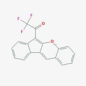 molecular formula C18H9F3O2 B503215 2,2,2-Trifluoro-1-indeno[2,1-b]chromen-6-ylethanone 