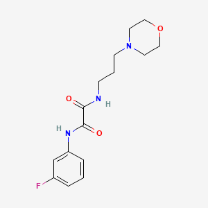 molecular formula C15H20FN3O3 B5032157 N-(3-fluorophenyl)-N'-[3-(4-morpholinyl)propyl]ethanediamide 