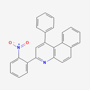 molecular formula C25H16N2O2 B5032163 3-(2-nitrophenyl)-1-phenylbenzo[f]quinoline 