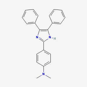 molecular formula C23H21N3 B5032167 4-(4,5-diphenyl-1H-imidazol-2-yl)-N,N-dimethylaniline CAS No. 1728-97-8