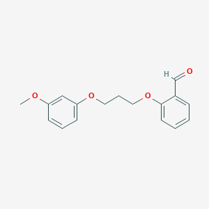 molecular formula C17H18O4 B5032185 2-[3-(3-methoxyphenoxy)propoxy]benzaldehyde 