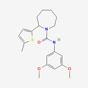 N-(3,5-dimethoxyphenyl)-2-(5-methyl-2-thienyl)-1-azepanecarboxamide