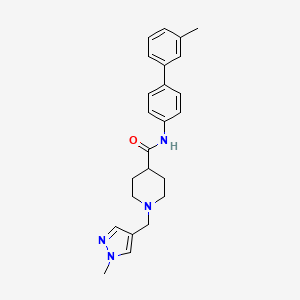 N-(3'-methyl-4-biphenylyl)-1-[(1-methyl-1H-pyrazol-4-yl)methyl]-4-piperidinecarboxamide