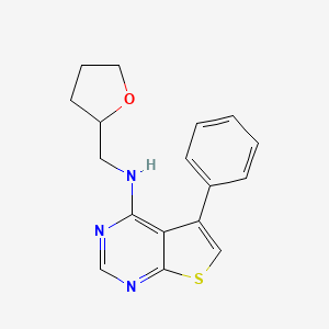 5-phenyl-N-(tetrahydro-2-furanylmethyl)thieno[2,3-d]pyrimidin-4-amine