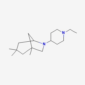 6-(1-ethyl-4-piperidinyl)-1,3,3-trimethyl-6-azabicyclo[3.2.1]octane