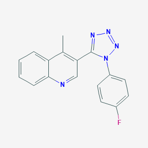 molecular formula C17H12FN5 B503226 3-[1-(4-fluorophenyl)-1H-tetraazol-5-yl]-4-methylquinoline 
