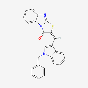 2-[(1-benzyl-1H-indol-3-yl)methylene][1,3]thiazolo[3,2-a]benzimidazol-3(2H)-one