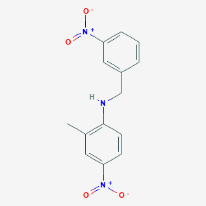 molecular formula C14H13N3O4 B5032277 (2-methyl-4-nitrophenyl)(3-nitrobenzyl)amine 