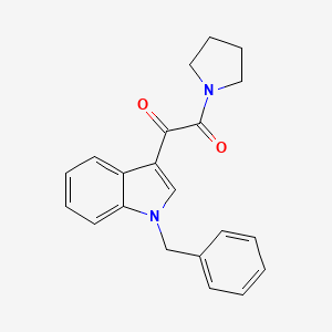 molecular formula C21H20N2O2 B5032296 1-(1-benzyl-1H-indol-3-yl)-2-oxo-2-(1-pyrrolidinyl)ethanone 