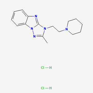 molecular formula C16H23Cl2N5 B5032301 2-methyl-3-[2-(1-piperidinyl)ethyl]-3H-[1,2,4]triazolo[1,5-a]benzimidazole dihydrochloride 