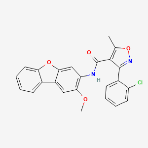 3-(2-chlorophenyl)-N-(2-methoxydibenzo[b,d]furan-3-yl)-5-methyl-4-isoxazolecarboxamide