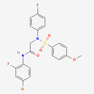 N~1~-(4-bromo-2-fluorophenyl)-N~2~-(4-fluorophenyl)-N~2~-[(4-methoxyphenyl)sulfonyl]glycinamide