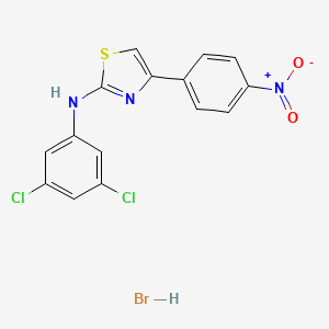 N-(3,5-dichlorophenyl)-4-(4-nitrophenyl)-1,3-thiazol-2-amine hydrobromide