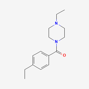 molecular formula C15H22N2O B5032384 1-ethyl-4-(4-ethylbenzoyl)piperazine 