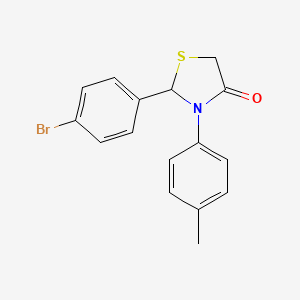 2-(4-bromophenyl)-3-(4-methylphenyl)-1,3-thiazolidin-4-one