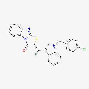 2-{[1-(4-chlorobenzyl)-1H-indol-3-yl]methylene}[1,3]thiazolo[3,2-a]benzimidazol-3(2H)-one