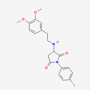 3-{[2-(3,4-dimethoxyphenyl)ethyl]amino}-1-(4-iodophenyl)-2,5-pyrrolidinedione