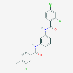 2,4-dichloro-N-{3-[(3-chloro-4-methylbenzoyl)amino]phenyl}benzamide