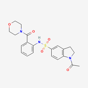 1-acetyl-N-[2-(4-morpholinylcarbonyl)phenyl]-5-indolinesulfonamide