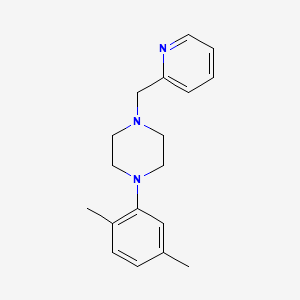 molecular formula C18H23N3 B5032530 1-(2,5-dimethylphenyl)-4-(2-pyridinylmethyl)piperazine 