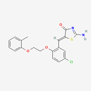 5-{5-chloro-2-[2-(2-methylphenoxy)ethoxy]benzylidene}-2-imino-1,3-thiazolidin-4-one