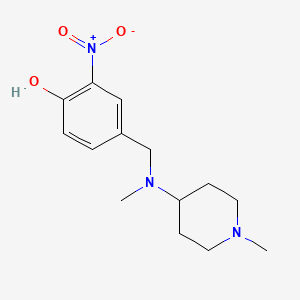 4-{[methyl(1-methyl-4-piperidinyl)amino]methyl}-2-nitrophenol