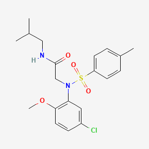 N~2~-(5-chloro-2-methoxyphenyl)-N~1~-isobutyl-N~2~-[(4-methylphenyl)sulfonyl]glycinamide