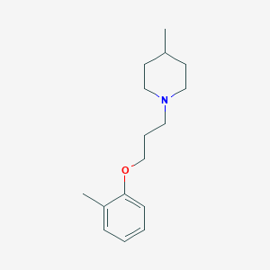 4-methyl-1-[3-(2-methylphenoxy)propyl]piperidine