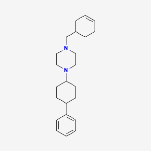 molecular formula C23H34N2 B5032616 1-(3-cyclohexen-1-ylmethyl)-4-(4-phenylcyclohexyl)piperazine 