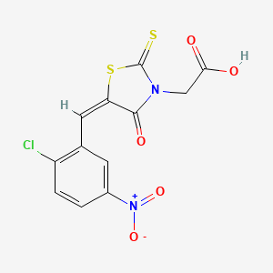 [5-(2-chloro-5-nitrobenzylidene)-4-oxo-2-thioxo-1,3-thiazolidin-3-yl]acetic acid