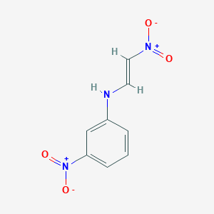 molecular formula C8H7N3O4 B5032656 (3-nitrophenyl)(2-nitrovinyl)amine 