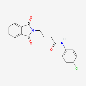 molecular formula C19H17ClN2O3 B5032683 N-(4-chloro-2-methylphenyl)-4-(1,3-dioxo-1,3-dihydro-2H-isoindol-2-yl)butanamide 