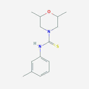 2,6-dimethyl-N-(3-methylphenyl)morpholine-4-carbothioamide