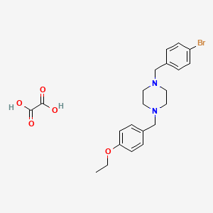 molecular formula C22H27BrN2O5 B5032717 1-(4-bromobenzyl)-4-(4-ethoxybenzyl)piperazine oxalate 