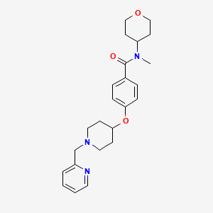 N-methyl-4-{[1-(2-pyridinylmethyl)-4-piperidinyl]oxy}-N-(tetrahydro-2H-pyran-4-yl)benzamide