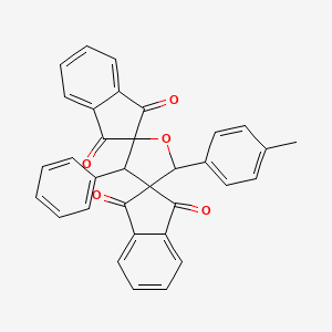 5'-(4-methylphenyl)-3'-phenyldispiro[indene-2,2'-furan-4',2''-indene]-1,1'',3,3''-tetrone