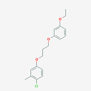 molecular formula C18H21ClO3 B5032764 1-chloro-4-[3-(3-ethoxyphenoxy)propoxy]-2-methylbenzene 